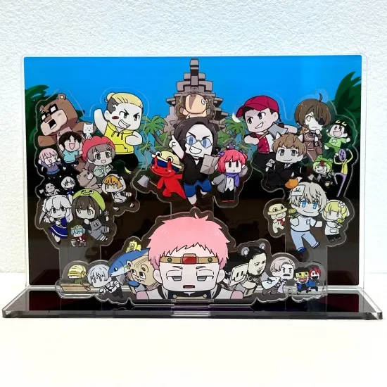 「ミニキャライラスト」 ジオラマアクリルスタンド①